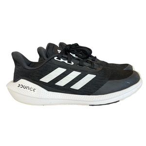 Adidas Bounce Black White Athletic Running Sneakers Youth 5.5